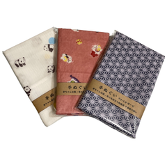 【秋冬仕様 本格手ぬぐい あったかやわらか ３枚セット】綿100% 33×90cm 新品未使用 No.13 赤ちゃん仕様