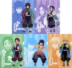 【中古】クリアファイル 全5種セット オリジナルA4クリアファイル 「鬼滅の刃×ファミリーマートキャンペーン ファミマで炭治郎たちとひと休み」 対象アイス購入特典
