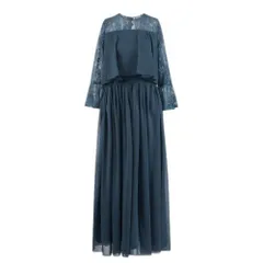 ☆ ネイビー ☆ Mサイズ ☆ パーティードレス パーティドレス 結婚式 お呼ばれ パーティードレス オケージョンドレス フォーマルドレス カラードレス お呼ばれドレス ワンピース ブライダル 二次会 成人式 同窓会 かわいい おしゃれ きれいめ レース