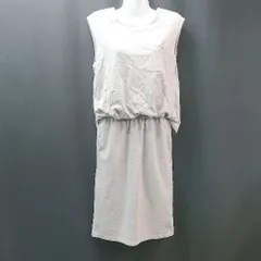 ◇ ArnoldPalmer 無地 ラウンドネック　ノースリーブ 膝丈 ワンピース 表記なし グレー レディース E  【1310130023121】