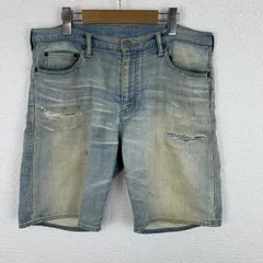 Ron Herman ロンハーマン デニムショーツ ダメージ加工 フェード ライトブルー Mサイズ メンズ 古着 ストリート アメカジ