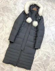 MOOSE KNUCKLES(ムースナックルズ) STIRLING PARKA スターリングパーカー ファー付き ロング ダウンジャケット コート レディース衣類 アウター グレー  19A-MK4660LLP
