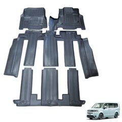 スピード発送 ステップワゴン RP6 RP7 RP8 ガソリン車専用 3D フロアマット TPE製 1列目 2列目 3列目 防水 防汚 立体 運転席 助手席 後部座席 足元マット 車種専用 カーマット 【FM120】