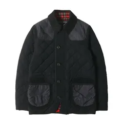 COMME des GARCONS HOMME コム デ ギャルソン オム コート サイズ:XS チンスト付き コーデュロイ 切替 キルティング パテッド ワークコート / 裏地タータンチェック ブラック 黒 アウター ジャケット ブルゾン 上着【メンズ】のサムネイル