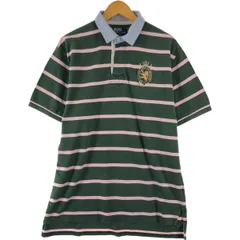 古着 ラルフローレン Ralph Lauren POLO by Ralph Lauren 半袖 ラガーシャツ メンズXL相当/eaa551599