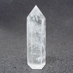 天然石 天然水晶 ポイント 六角柱 クォーツ 原石 置物 パワーストーン インテリア 置物 PO089