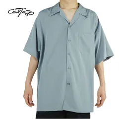 CALTOP キャルトップ カルトップ メンズ シャツ 3003 SS SHIRTS ショートスリーブシャツ 男女兼用 黒 紺 ベージュ 青 半袖 チカーノ ロサンゼルス HIPHOP