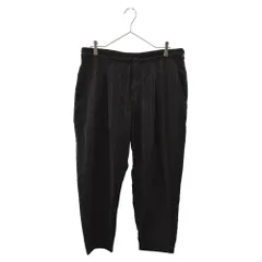 COMME des GARCONS HOMME DEUX (コムデギャルソン オムドゥ) 22SS ストライプ テーパードパンツ スラックス ワイド ブラック DI-P030のサムネイル
