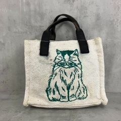 新品 メニードッグ A4 トートバッグ グレー 犬 いぬ ドッグ ジャガード 