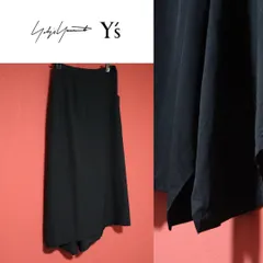 極美品⭐️ワイズ フレアシルエットロングスカート コットンナイロン ブラック 3 極美品⭐️ワイズ フレアシルエットロングスカート コットン