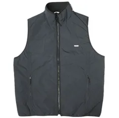 新品 FARAH ファーラー 24AW Nylon Zip Up Vest ナイロンジップアップベスト FR0403-M1009 L BLACK 定価35,200円 中綿 トップス g20087