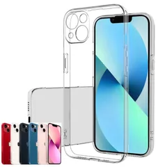 新品 fine-R iPhone13mini 用 ケース クリアケース 透明 スマホケース ソフト TPU 薄型 軽量 レンズ保護 モデル (TPU 13mini)