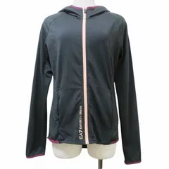 エンポリオアルマーニ EMPORIO ARMANI EA7 美品 VENTUS7 パーカー スポーツウエア ジップアップ ジャージー素材 長袖 ロゴプリント ストレッチ S 170/88Y 黒 ブラック Xのサムネイル
