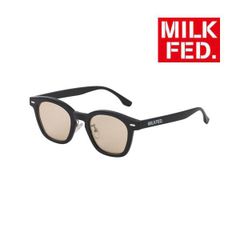サングラス ミルクフェド レディース メガネ MILKFED milkfed LOGO WELLINGTON SUNGLASSES 103252054003 黒 ブランド ブラック UVカット カラーレンズ ブランド オシャレ 眼鏡 めがね メガネ 眼鏡ケース