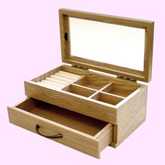 Pico series ドレッサー ミラー付き 木製メイクボックス 小物収納