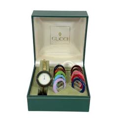 GUCCI 手巻き時計 交換用リング付き GUCCI 手巻き時計 交換用リング付き