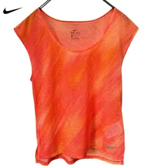 【新品】NIKE レディース 陸上 ランニング ヨガ ノースリーブシャツ ナイキ ウィメンズ タンクトップ 831878-832 DRY-FIT Ｓサイズ BREATHE 通気性 吸汗速乾 軽量 オレンジ ネオンカラー ピラティス ジム トレーニング