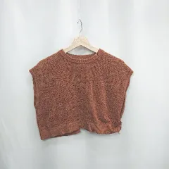 ◇ ⊂ Φ LOWRYS FARM ローリーズファーム ニット ベスト サイズF ブラウン レディース E  【1502060045520】