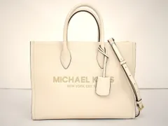 マイケル・コース MICHAEL KORS トートバッグ ミレラ ホワイト系 レディース 2WAY ショルダー付き 保存袋付き 美品 2504LT136