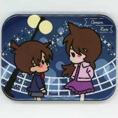 【中古】バッジ・ピンズ 江戸川コナン＆毛利蘭/イラスト ビッグスクエア缶バッジ 「セガ ラッキーくじ 名探偵コナン メモリアルカット」 K賞