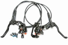 シマノMT200油圧ブレーキ+SRAM160mmローター２枚 MT200シマノ油圧ディスクブレーキ+HS1 160mmローター2枚 - メルカリ