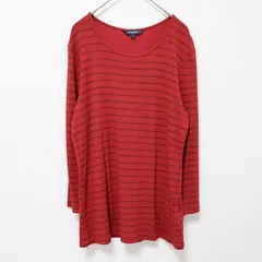 バーバリー BURBERRY LONDON ヴィンテージ トップス カットソー ボーダー ロゴ 刺繍 a875788n