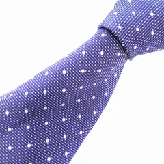 トムフォード TOM FORD ネクタイ ワイドタイ ドット柄 シルク 青