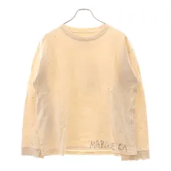Martin Margiela (マルタンマルジェラ) ペンキダメージ加工 クルーネックTシャツカットソー ベージュ S50GC0696のサムネイル