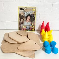【OPPI社】ピクス 44pcs 知育玩具 おもちゃ 木製玩具