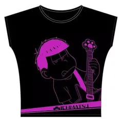 【中古】Tシャツ(キャラクター) 一松(バンド) Tシャツ ブラック 女性用フリーサイズ 「おそ松さん」