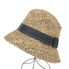 L’EQUIPE　YOSHIE  INABA　帽子　50％off↷ L'EQUIPE YOSHIF INABA 麦わら帽子 ブラック - メルカリ