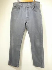 USA製 80s 80年代 ビンテージ Levi's リーバイス 501 0658 先染め ヤーンダイ ブラック デニム パンツ ジーンズ 表記 36×32 サルファ 後染め 90s