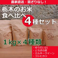 新米＜令和４年産＞栃木のお米　4種セット お歳暮