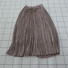 ◇ Θ URBAN RESEARCH ROSSO ロッソ ロング プリーツ スカート サイズF グレージュ系 レディース E  【1509100075141】