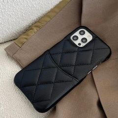 iPhoneケース　本革　ブラック