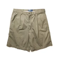 00's ポロラルフローレン 2タック コットンチノショーツ (34) 緑系 TYLER SHORT 00年代 旧タグ オールド ポロチノ ショートパンツ アメリカ古着 USED  ビンテージ ヴィンテージ