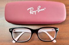 【正規品】レイバン ジュニア メガネフレーム ブラウンピンク Ray Ban Junior BROWN PINK RB 1555F 3580 48□16 130　新入学