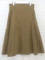 ◇ B:MING by BEAMS ビーミング by ビームス 膝下丈 フレア スカート サイズM カーキ系 レディース P  【中古】 【1209290002049】のサムネイル