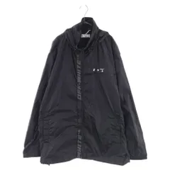 OFF-WHITE (オフホワイト) Logo Tape Windbreaker Jacket ロゴ テープ ウインドブレーカー ジップアップ ジャケット ブラック OMEB014R21FAB001のサムネイル