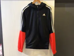 250849 adidas アディダス ジャージ フード付 トップス Lサイズ 黒 ブラック パーカー メンズ