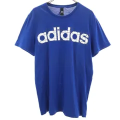 adidas アディダス 半袖 Tシャツ ブルー メンズ 古着