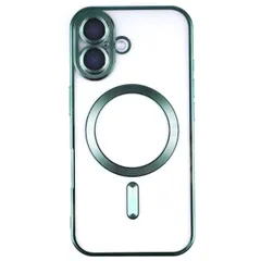 iPhone16 Plus ケース メタリック カメラカバーケース 【Color】グリーン