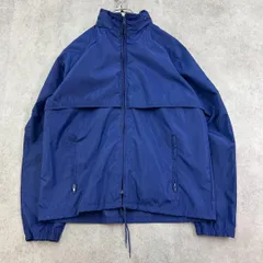 70~80s　エディーバウアー　ナイロンジャケット　アウトドア　古着　紺色　L