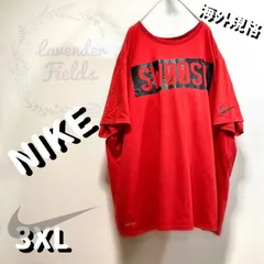 NIKEナイキTシャツビッグロゴ大きいサイズ袖ロゴ赤レッド3XL.古着