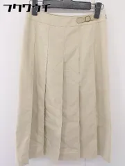 ◇ McGREGOR マックレガー ロング プリーツ スカート サイズ61-87 ベージュ系 レディース  【中古】 【1108310006190】