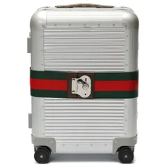 グッチ / GUCCI　ポーター キャビン トロリー バッグ / FPM スーツケース　743718　アルミニウム/GGスプリームキャンバス　シルバー 【中古】 商品番号 S-158734のサムネイル