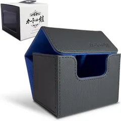 sunista カードの鎧 デッキケース 120枚入れやすいサイドイン トレカケース ポケカ ワンピ デュエマ 対応 ブルー( c.ブルー／グレー「デッキケース」120枚用,  マルチストレージ・スタンダードデッキケース150.120)