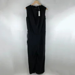 COS(コス) COS 新品 黒 ノースリーブ ワイド オールインワン 38 251006