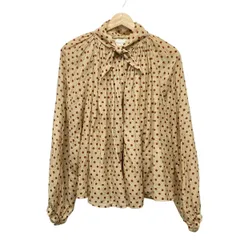 週末セール♡forte_forte コットンシルクフリルオレンジシャツ