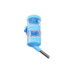 【人気商品】ハムスター ウォーターボトル 80ML 水漏れ防止 自動給水器 ボトル ロールボール 水飲み場ペット用品 リス ハリネズミ 小動物用 (青 80ML)